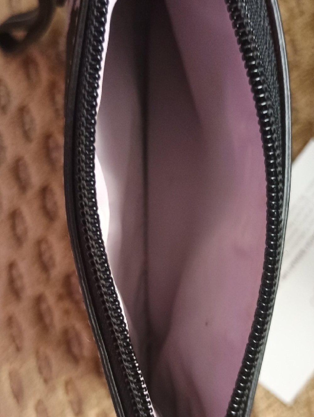 Coach Black Satchel with Cream Carriage Print and Matching Wristlet - Picture 9 of 11